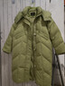 雪中飞秋冬新款百搭可拆卸连帽分格充绒女士长款加厚连帽羽绒服 绿色|8638 XS 155/80A 实拍图