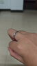 中国黄金999足银戒指男生素圈纯银指环单身尾戒生日礼物送男友老公纪念日 足银交织男戒【刻字贺卡】C530 实拍图