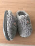 大嘴猴棉拖鞋男士秋冬季2025新款家居室内防滑厚底毛绒保暖棉拖鞋 灰色【加绒加厚】 42-43 正码【内长260MM】 实拍图