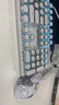 MageGee 机械风暴 有线朋克键盘 104键圆键帽机械键盘 电脑笔记本键盘鼠标 朋克键鼠套装 白色蓝光红轴 实拍图