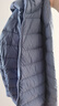 鸭鸭（YAYA）佟丽娅同款轻薄羽绒服女新款秋冬季休闲短款连帽保暖轻便韩版外套 雾霾蓝 2XL 实拍图