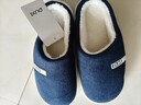 朴西踏云棉拖鞋男冬季百搭新款保暖家用棉拖加厚潮流毛绒防滑情侣棉鞋 藏青色 【温柔男友风】 42-43 实拍图