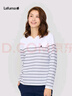 LAFUMA乐飞叶长袖T恤女 户外秋季吸湿速干圆V领条纹 LFTS4CL63 实拍图