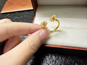 周生生 黄金戒指足金四叶草戒指生生有囍戒指结婚89125R定价 17圈 晒单实拍图