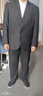 阿悠胖大码西服套装男宽松职业正装商务外套胖子加大号结婚伴郎西装礼服 实拍图
