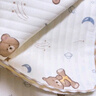 棉加加（Cotton++）纱布浴巾6层婴儿纯棉宝宝全棉100%新生儿童3-6-12岁洗澡包被裹巾 熊头灰【a类6层一体超柔110*110 cm拉伸尺寸 实拍图