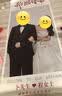 结婚迎宾海报婚礼婚纱照片易拉宝展示架订婚迎宾牌定制设计打印 80x180门型展架+海报 实拍图