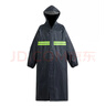尘玲 成人长款连体雨衣带帽檐安保户外工地安全反光雨衣 均码 实拍图