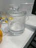 乐美雅 钢化玻璃杯泡茶杯牛奶杯微波炉水杯家用带把耐热茶杯早餐麦片杯 诺卡+厚玻璃盖380ml1只 实拍图