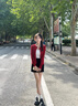 小野和子灰色西装半身裙女2025新款春夏季防走光高腰a字包臀短裙 实拍图
