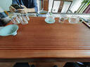 神雕（SHEN DIAO）整块原木花梨木茶盘电木款单层排水式简约茶托盘家用大号实木茶台 花梨木-简流水(86x45)配水球水管 实拍图
