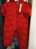 巴拉巴拉童装婴儿连体羽绒服轻薄羽绒服宝宝衣服冬装抱衣爬服男童女童 铁锈红61003 80cm 实拍图