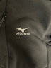 美津浓（MIZUNO）户外抓绒衣男夹克外套出行保暖防风百搭舒适春秋上衣 黑色 2XL 实拍图