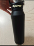 恩尔美（nRMEi）保温保冷杯大容量男士款316不锈钢学生户外骑行便携运动水壶杯子 黑色1500ml【抗菌316/保温保冷】 实拍图