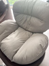 卡尔适蛋壳椅简约可旋转舒适单人沙发办公桌椅客厅卧室书房休闲椅子蛋壳 卡其色+暖灰色 实拍图