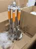 Jidaocook304不锈钢花梨木厨具套装家用锅铲厨房铲勺锅铲家用炒菜铲子 六件套含架子 实拍图