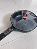 牧利派电炒锅炒菜电煮锅电火锅多功能家用电热锅多用途锅不粘锅一锅多用蒸煮煎炒一体锅小家电料理锅插电 雅黑色-电炒锅不粘锅 带木铲【配加长电线】 特厚款4.5升 智能款-无蒸笼 3-5人 实拍图