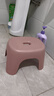 椅子奶油风家用小凳子加厚塑料凳可叠放耐用儿童凳学生寝室矮凳 樱花粉1个 实拍图