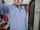 艾伦伯顿（Alen Botun）训练服男跑步长袖T恤速干衣长袖秋季体育生田径运动上衣外套健身 牛仔蓝【防风-训练-速干】 2XL 实拍图