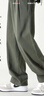 顶峰保罗（Dingfengbaoluo）休闲长裤纯棉宽松直筒裤秋季阔腿工装裤子男HM9901军绿色3XL 实拍图