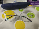蔡司（ZEISS）镜片近视眼镜框男超轻纯钛方框近视镜架女防蓝光辐射可配度数散光 黑色-中框 配1.56防蓝光镜片(0-400度) 实拍图