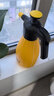 得力（deli）浇花喷壶喷雾器园艺喷水壶洗车酒精消毒气压式2L 黄色 实拍图