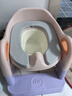 宝宝阶梯坐便器儿童坐便器三合一阶梯式马桶凳子小孩可折叠坐便器 【三合一】洛汐粉PU软垫款 实拍图