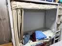 温雯可伸缩蚊帐学生宿舍床帘一体式90x200遮光寝室加高支架上下铺通用 时尚灰-植绒-四面遮光 90cm*200cm*130cm 加高版【全伸缩】 实拍图