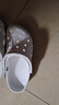 卡骆驰（CROCS）洞洞鞋贝雅男鞋女鞋轻便耐磨一脚蹬拖鞋休闲鞋|10126 白-100 37 /38(230mm) 实拍图