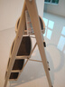 奥鹏 梯子家用四步折叠梯子加厚钢管铁梯宽踏板人字梯单侧工程梯 实拍图