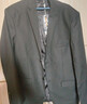 罗蒙（ROMON）西服男士小西装外套职业正装修身休闲伴郎服 黑色5XL 实拍图