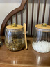 WELLMEET茶叶储存罐密封罐储茶罐装花茶玻璃罐装糖的罐子密封防潮 【2个装】【圆形+锥形】 实拍图