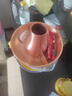 炊老爷（CHUILAOYE）铜火锅碳电两用 纯紫铜插电老北京木炭鸳鸯铜锅火锅涮羊肉锅具 32cm鸳鸯锅电/炭 黄牡丹6人左右 实拍图