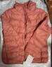 鸭鸭（YAYA）佟丽娅同款轻薄羽绒服女新款秋冬季休闲短款连帽保暖轻便韩版外套 中国红色 4XL 实拍图