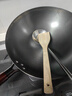 韦大锤炒锅炒菜锅手工铁锅老式家用传统圆尖底无涂层不粘锅具大炒勺 34cm带耳手工铁锅 盖+勺+铲+刷 34cm 实拍图