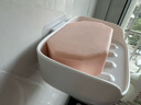 懒角落肥皂盒壁挂沥水香皂盒免打孔浴室卫生间置物架放肥皂架收纳盒单格 实拍图