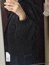 优衣库女装快干休闲拉链连帽外套长袖运动卫衣开衫479603 09 黑色 2XL /165/100B 实拍图