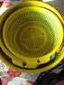 双层沥水篮洗菜篮厨房沥水神器家用多功能水果篮子收纳篮 圆形沥水篮6件套-大+中+小-混色 实拍图