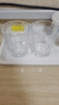 青苹果洋酒杯6只 锤纹烈酒杯威士忌酒杯 玻璃杯水杯饮料杯220ml 实拍图