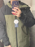 京东京造 穿山甲300冲锋衣男女防污防水三合一两件套冲锋衣男 黑绿拼色 S 实拍图