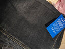 真维斯（JEANSWEST）牛仔裤男2025秋冬青年男士宽松直筒长裤弹力休闲长裤蓝黑薄款30 实拍图