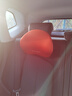 紫风铃弹力记忆棉汽车头枕汽车腰靠套装车载颈枕靠垫办公室椅靠靠背垫 高弹记忆棉 【橙色】头枕 1个 慢回弹超舒适 实拍图