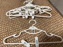 衣架家用挂衣无痕防肩角防滑夹子汉服jk多功能不鼓包裤夹加大衣撑 象牙白【整理师推荐/加粗加大】 5个 实拍图