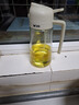 双枪油壶喷油壶 倒油喷油一体食用油玻璃油壶厨房家用不挂油 奶油白 实拍图
