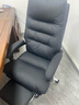顾全C533家用老板椅舒适久坐办公椅电脑椅可躺工学椅子环保真皮座椅 黑色 真皮（更高品质之选) 实拍图
