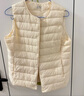 雪中飞经典新款基础舒适轻薄羽绒便捷短款保暖羽绒小马甲轻盈便携舒适 黎蔓卡其|7202-女 S 160/84A 实拍图