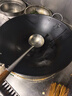 美菱（MeiLing）双耳铁锅大炒菜锅圆底无涂层不粘家商两用明火凹面电磁炉专用50 实拍图