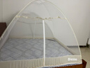 全品屋蒙古包蚊帐家用折叠免安装防摔蚊帐架1.51.8米*2米双开门一体式 奶油米 1.8m*2m*1.55m 【适合1.8米宽床】 实拍图
