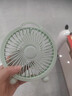 电风扇家用电扇桌面电风扇轻音便携迷你USB直插卧室宿舍学生办公室 浅绿色（直插款）4寸 实拍图
