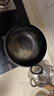 京严章丘双耳大肚腩铁锅加深加厚大肚超能装家用熟铁炒锅无涂层不粘锅 双耳鱼鳞大肚锅 28cm 赠木质锅盖 赠铲 赠勺 实拍图